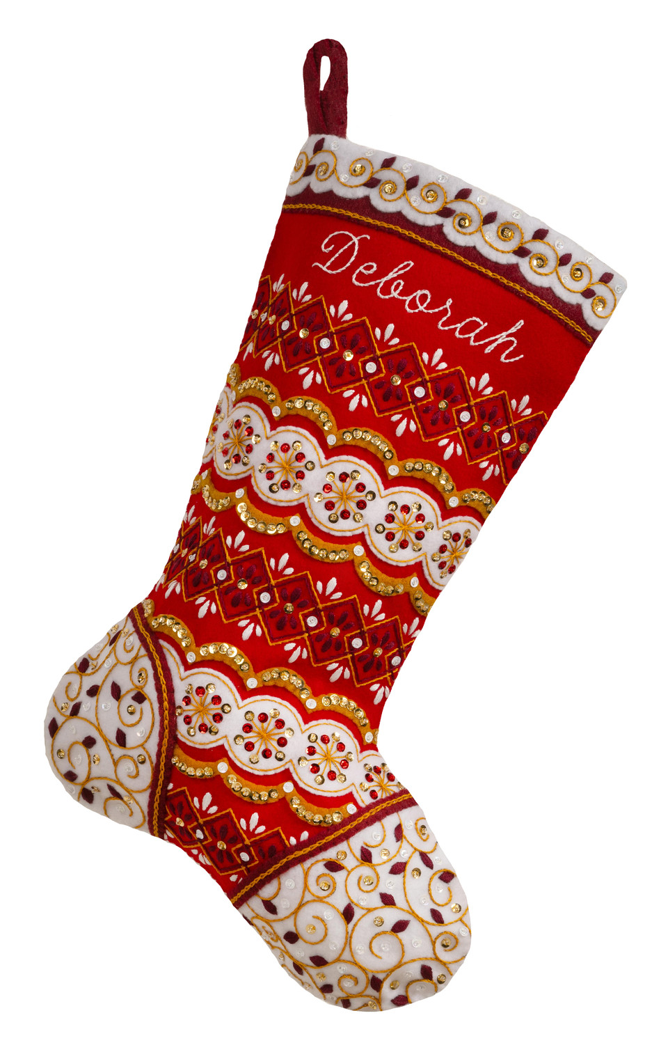 Timeless Elegance Felt stocking kit from Bucilla available at ...