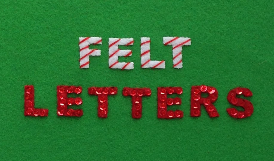 Felt Letters WHITE