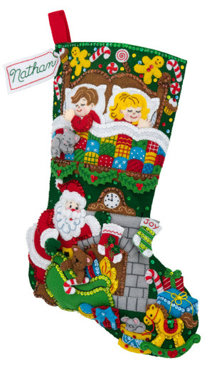 Copperton Lane: Bucilla Child's Felt Christmas Stocking Kit