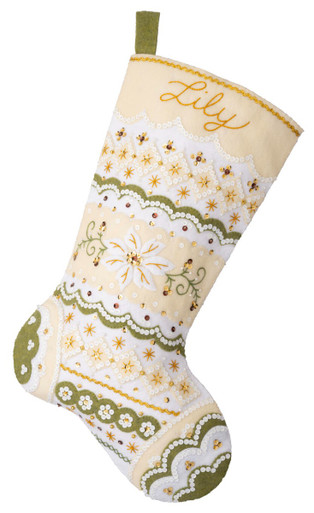 Plaid Crafts - Make your holidays magical with the Bucilla A Christmas  Skate Felt Stocking Kit. This unique Christmas stocking features an elegant  ice skater on a frozen pond. Bucilla kits come