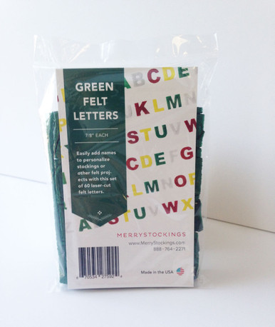 Felt Letters - GREEN