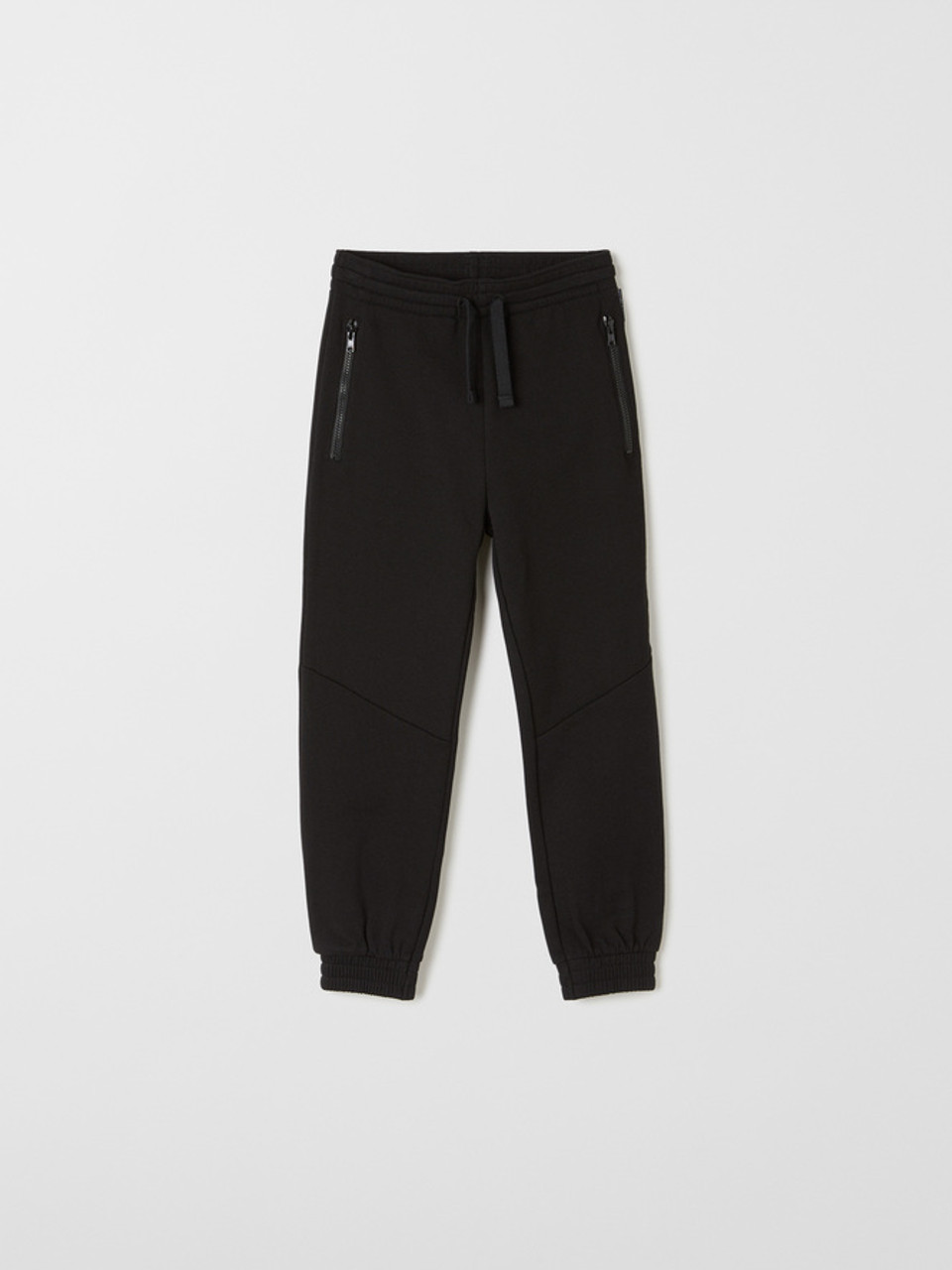 A-dam's black organic cotton sweatpants with dream icon for men