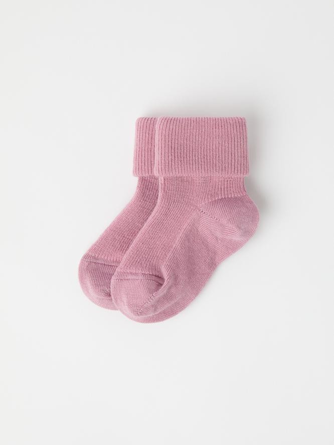 WOOL TURN UP SOCKS (0-12MOS)-30636
