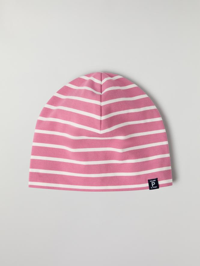 SEASONAL STRIPE GOTS BEANIE (9-12YRS)-31842