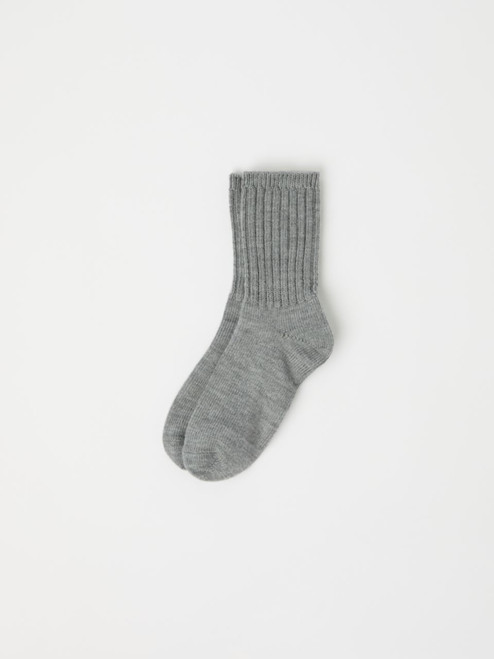MEDIUM THICK RIB WOOL SOCKS (4MOS-2YRS)-3072