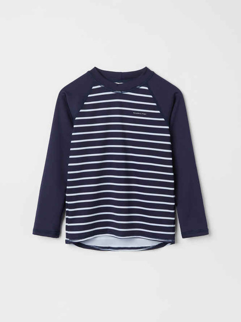 CLASSIC STRIPE UV ECO RASH GUARD TOP (6-10YRS)-8663