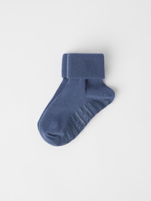 ANTI SLIP WOOL TURN UP SOCKS (2-6YRS)-30644