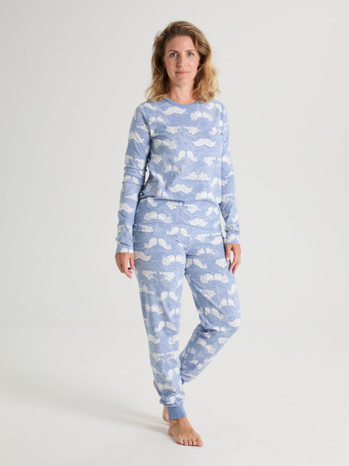 MUSTACHE CAMPAIGN GOTS PAJAMAS (ADULT)-31152