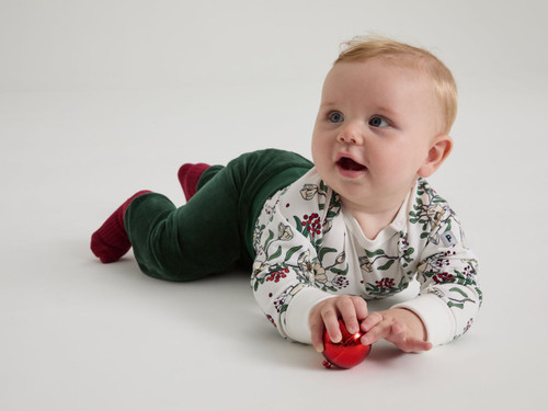 VELOUR GOTS JOGGER (1-12MOS)-31402