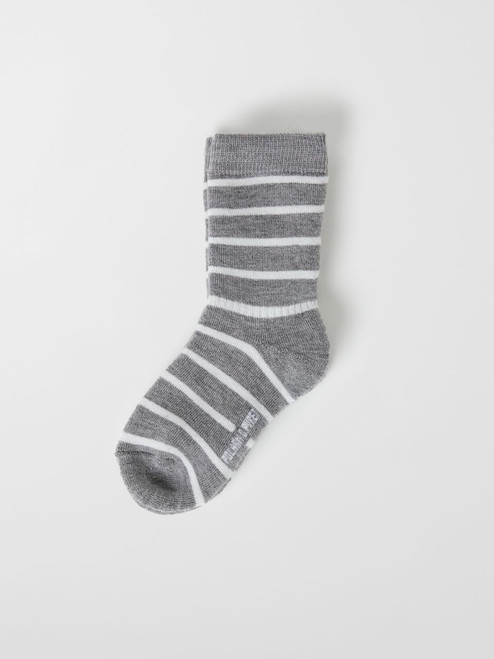 WOOL TERRY STRIPED SOCKS (2-6YRS)-3126