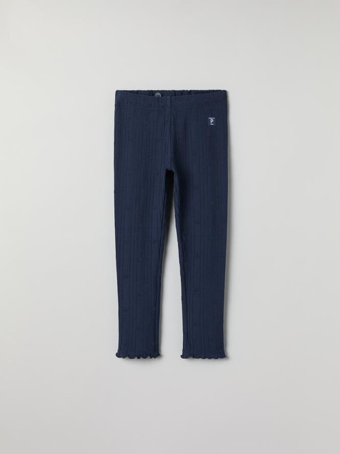 SOFT RIB LETTUCE HEM GOTS LEGGINGS (1-6YRS)-31571