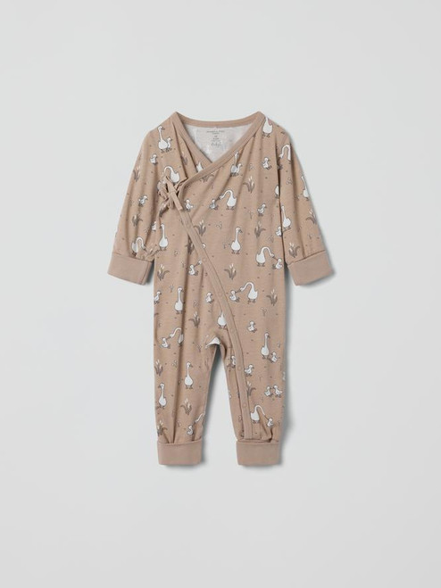 MOTHER GOOSE GOTS WRAP ROMPER (PREEMIE-6MOS)-32047