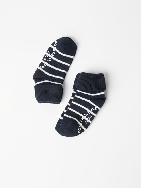2-PACK CLASSIC STRIPE ANTI SLIP ECO SOCKS (1-6YRS)-32340