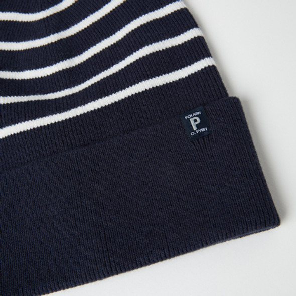 ニット・セーター IONSEOUL Land stripe hood knit BBJ387 Signature Stripe Eco Cotton Knit Rib Beanie (9-12yrs)-27671