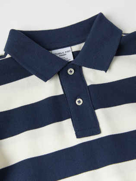 Rugby Stripe Gots Polo Shirt (1-6yrs)-29889