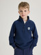 PO.P ADVENTURE HALF ZIP GOTS SWEATSHIRT (6-10YRS)-32093