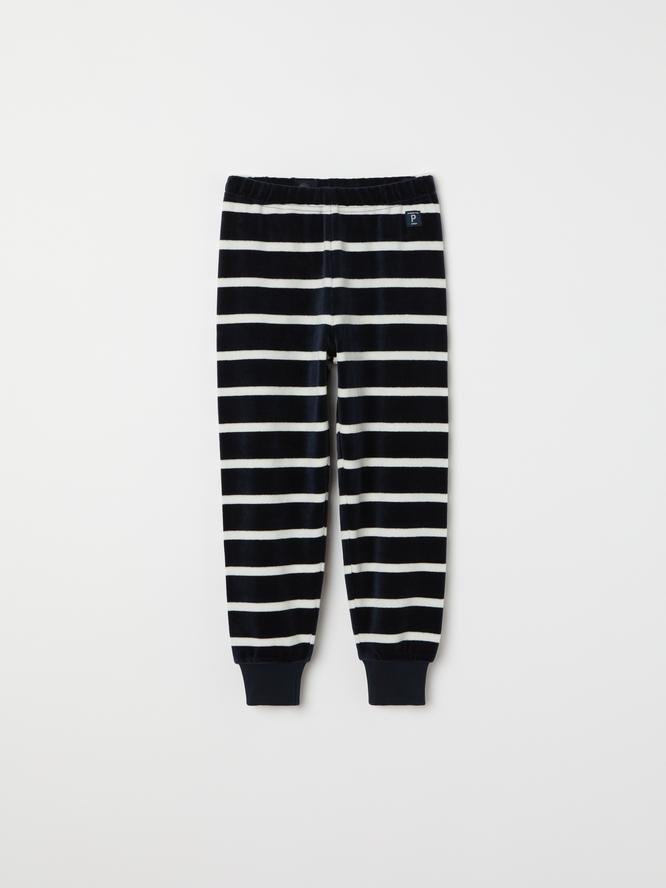Stripey Velour Gots Jogger (1-6yrs)-31445