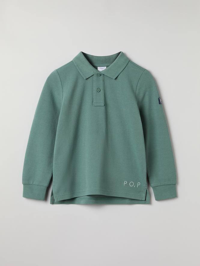 Long Sleeve Pique Polo Shirt (1-6yrs)-31650