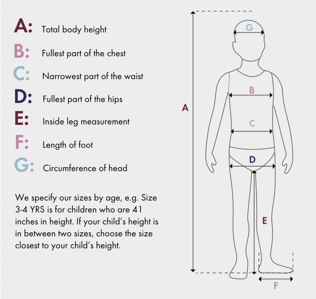 Sizing Guide Polarn O Pyret