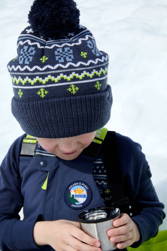 Scandi Jacquard Wool Hat (9-12yrs)-31023