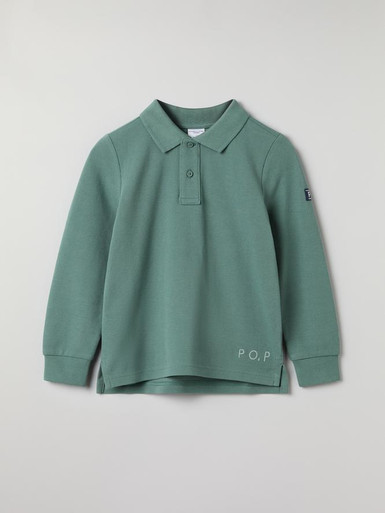 ★韓国の人気★【SATUR】★Stripe Pique Polo Long Sleev.e★ Crown & Ivy™ Men's Green Striped Long Sleeve Performance