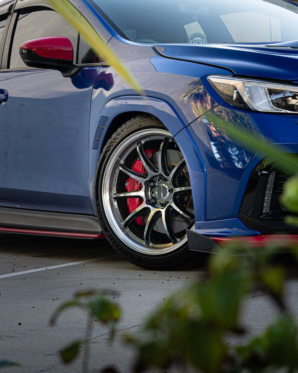 22+ WRX w/ OEM STI 6P caliper 2-piece floating brake rotors (front)