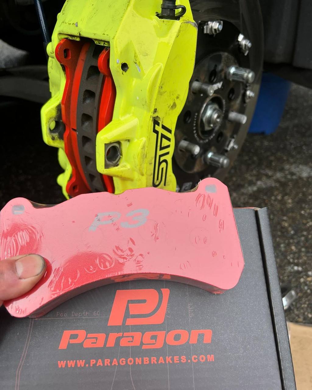 2018+ STI Front Brake Pads | Paragon Performance