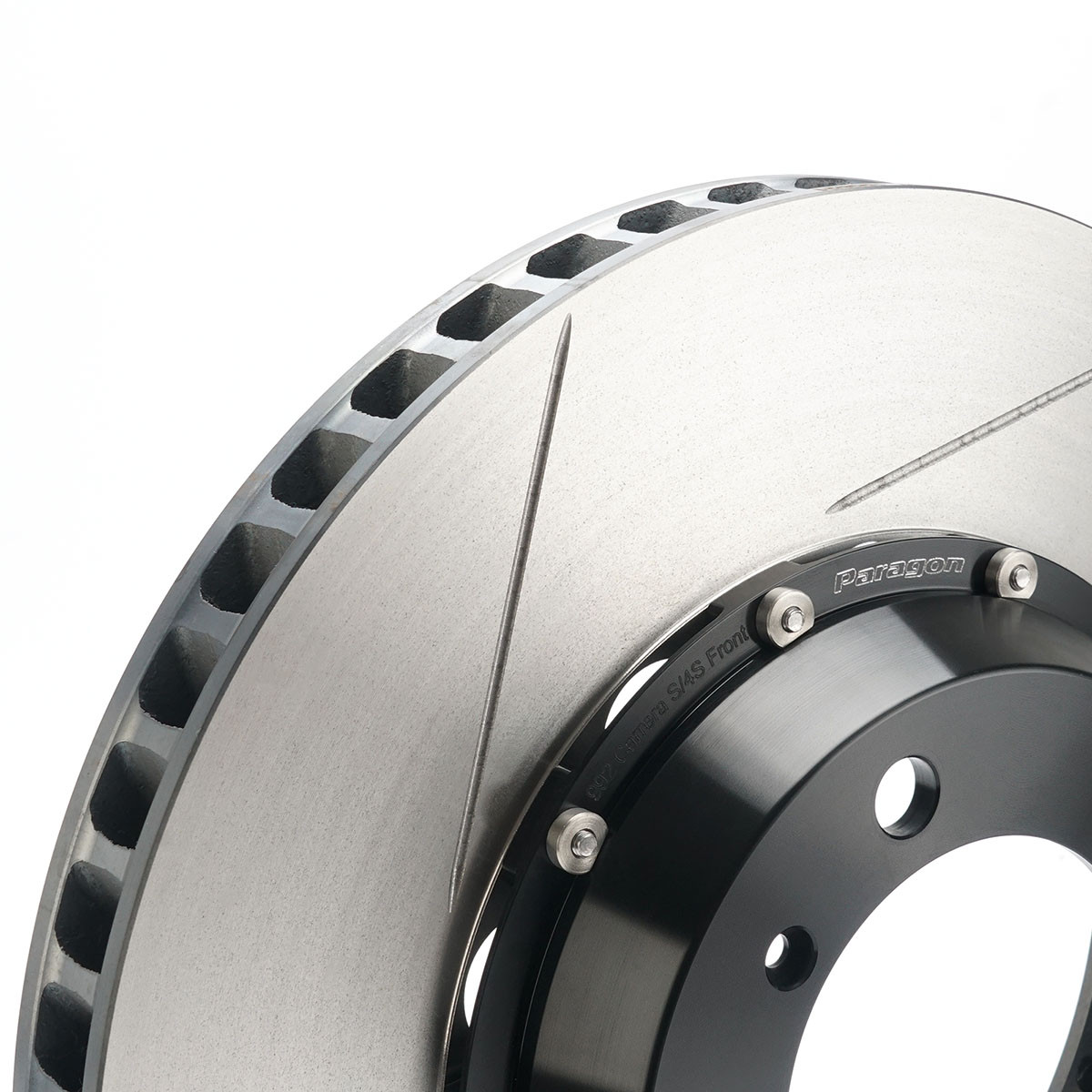 SHW Performance Cross-Drilled Lightweight Right Front Brake Rotors - Porsche 911 Turbo 3.7L 2021