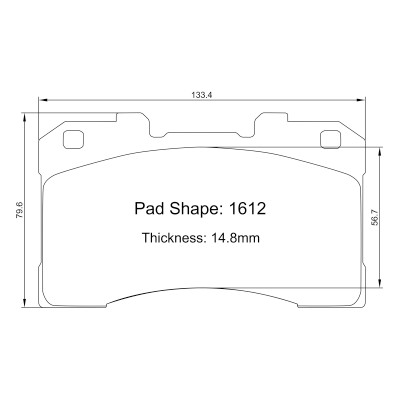 2020+ GR Yaris RZ front brake pad