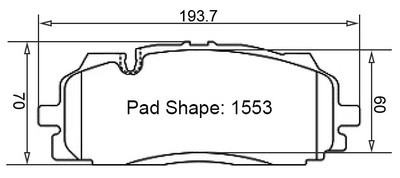 Paragon PBP1553 Brake Pads Paragon PBP1553 Brake Pads
