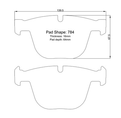 E90 / E92 / E93 M3 rear brake pads