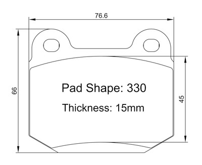 Paragon PBP330 Brake Pads Paragon PBP330 Brake Pads