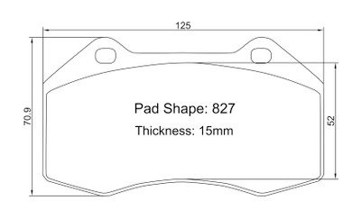 Paragon PBP827 Brake Pads Paragon PBP827 Brake Pads