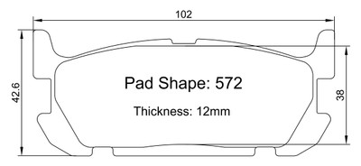 Paragon PBP572 Brake Pads Paragon PBP572 Brake Pads