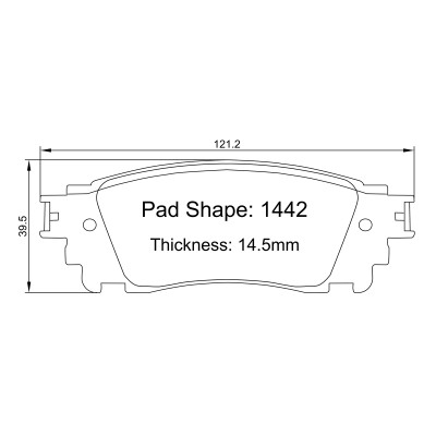 Paragon PBP1442 Brake Pads
