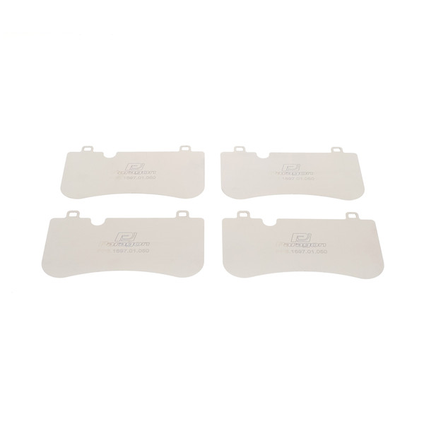 F90 M5 front titanium brake pad shims/shields (front)