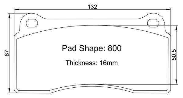Paragon PBP800 Brake Pads (for Audi R8 Mk1 rear)