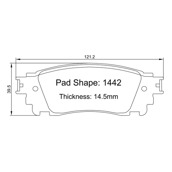 Paragon PBP1442 Brake Pads