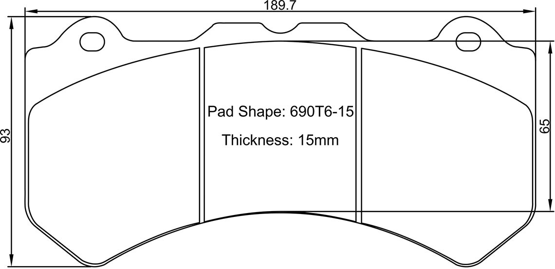 Dodge Hellcat/Scat Pack front brake pad