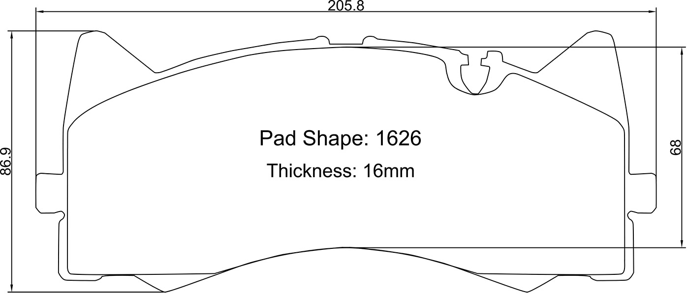 Mercedes-Benz C63 AMG (W205) Front (w/ Akebono calipers) Brake Pads