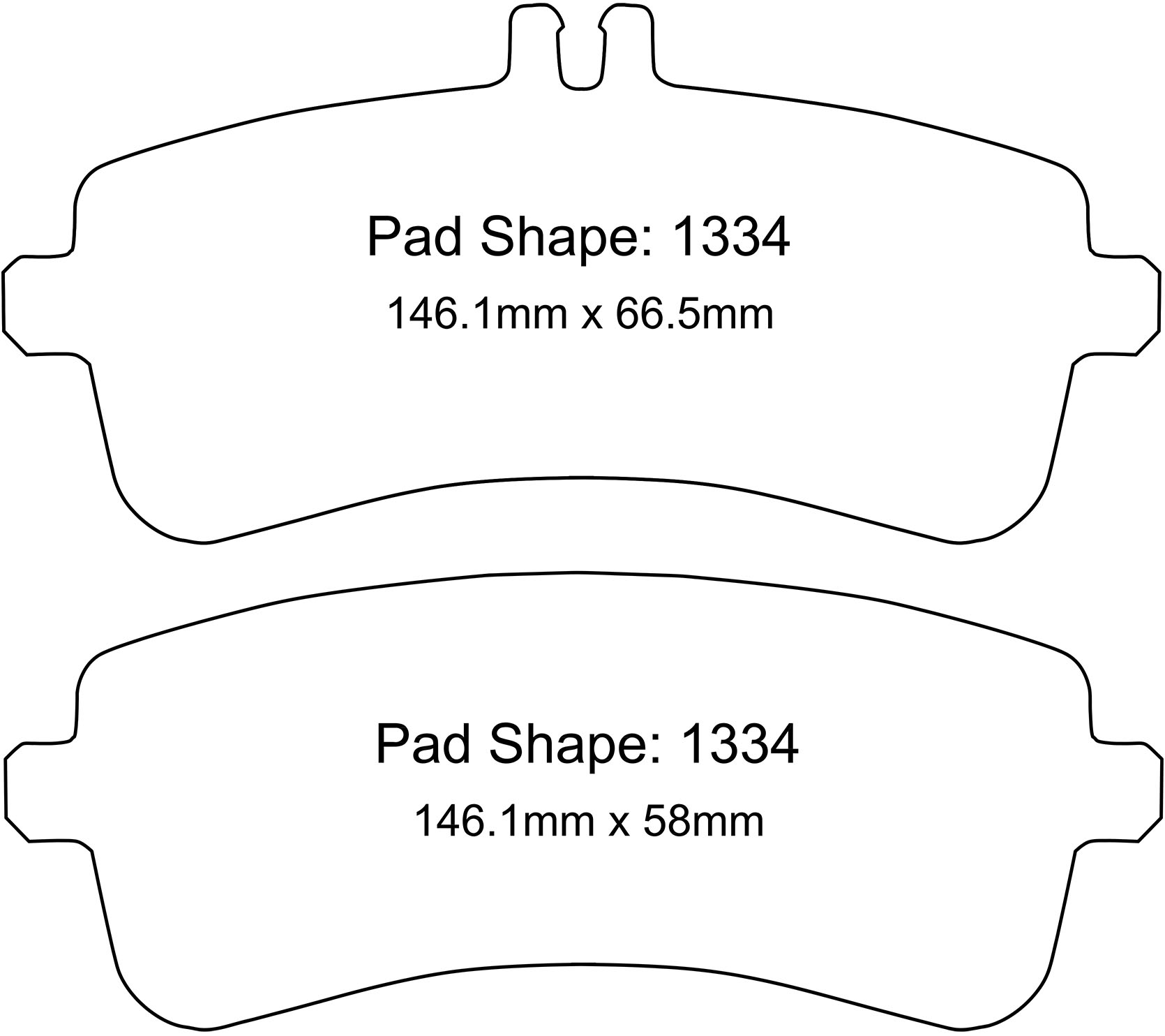 Mercedes C63 / C63 S AMG (W205) Rear Brake Pads