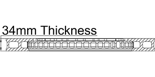 34mm Thickness