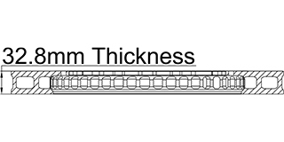 32.8mm Thickness