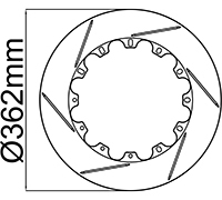 362mm (14.25") Rotor Rings