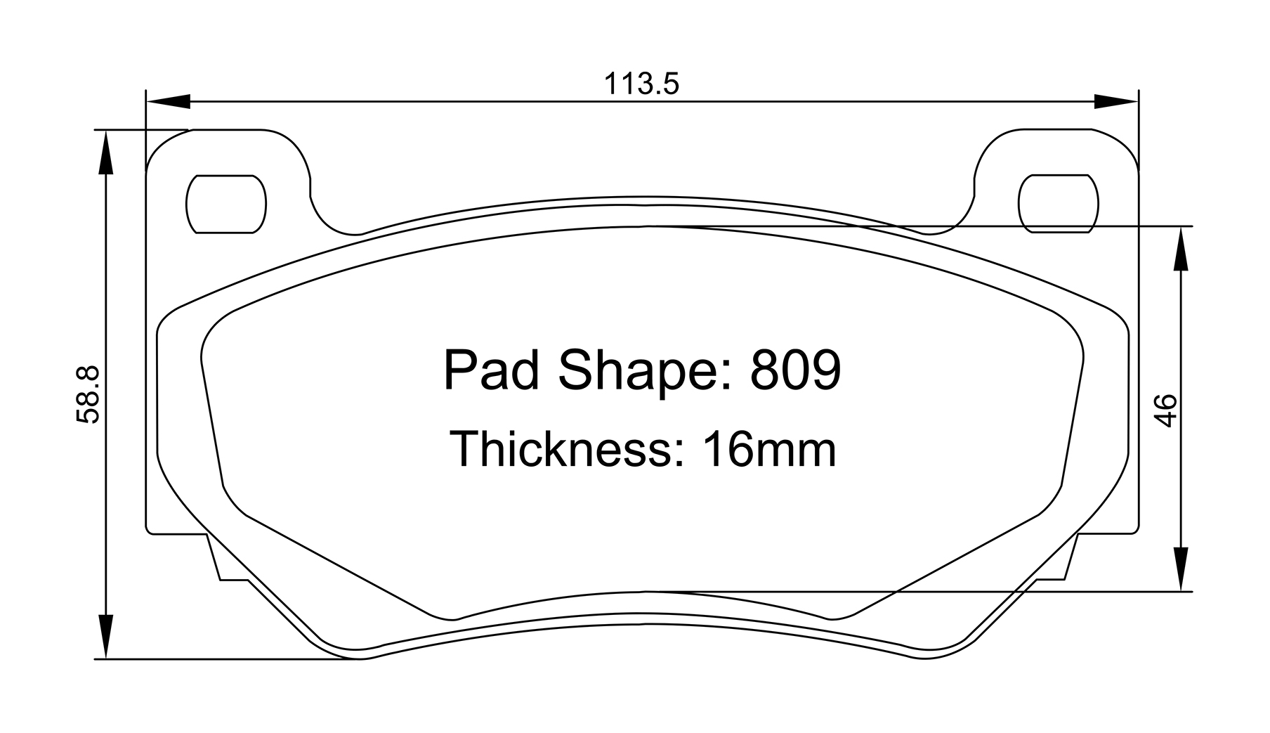 Brake Pads for AP CP7600/CP7606 Caliper | Paragon Performance
