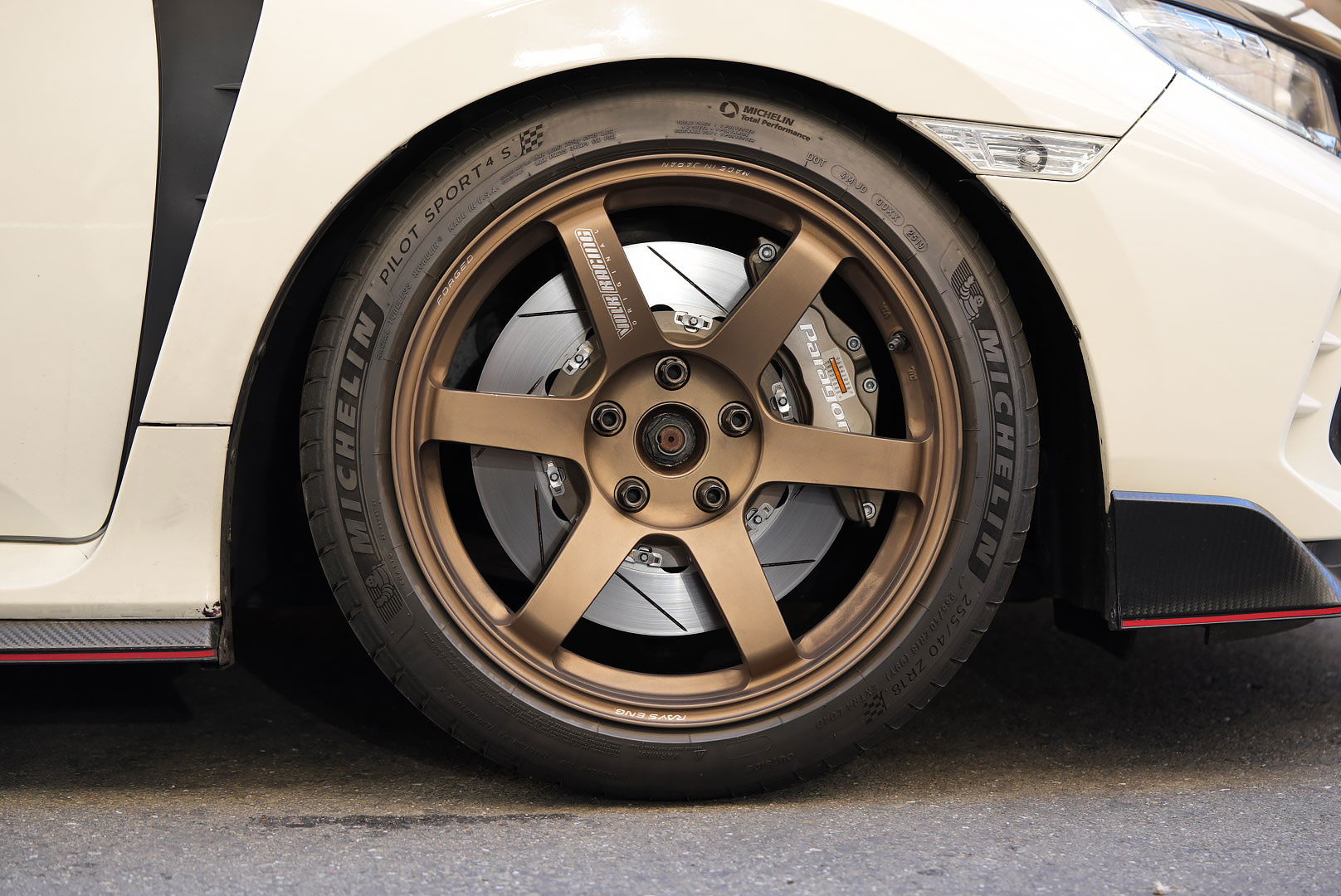 Paragon Track Performance Big Brake Kit vs. Stock FK8 Brakes