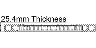 25.4mm Thickness