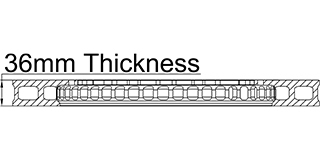 36mm Thickness