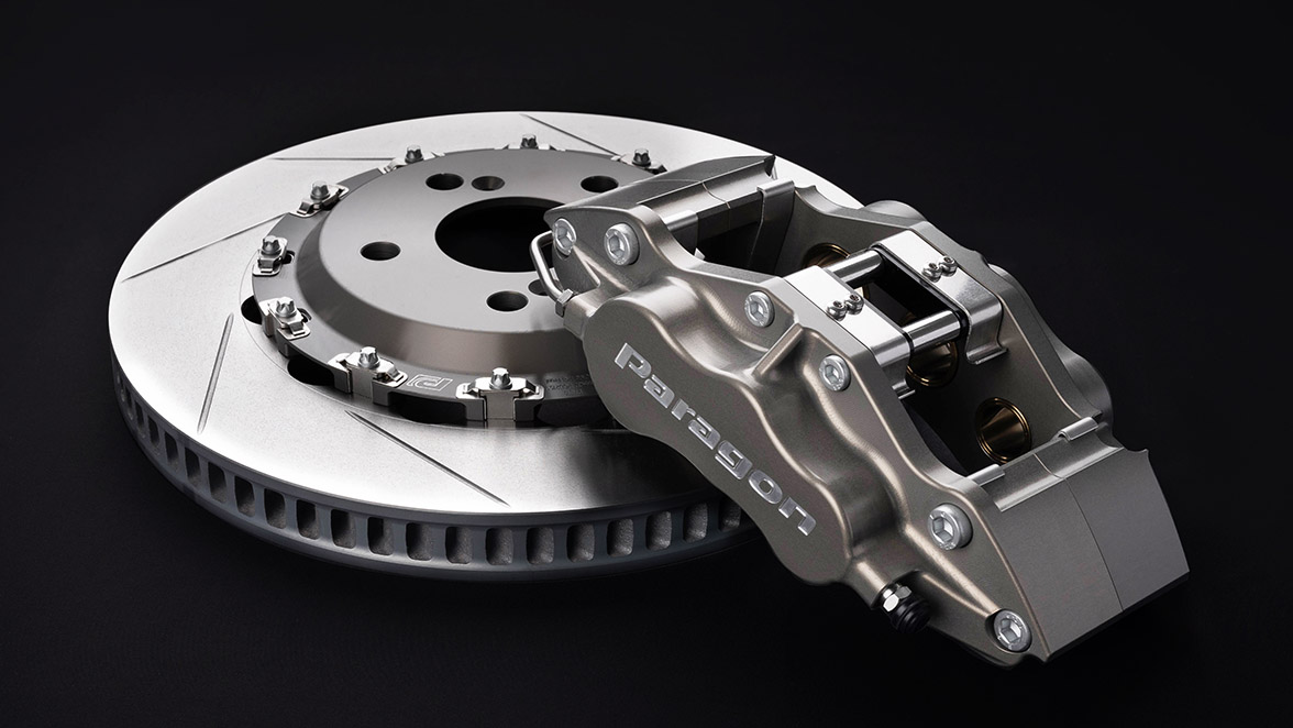 Paragon 6 piston calipers and floating 2-piece brake rotors