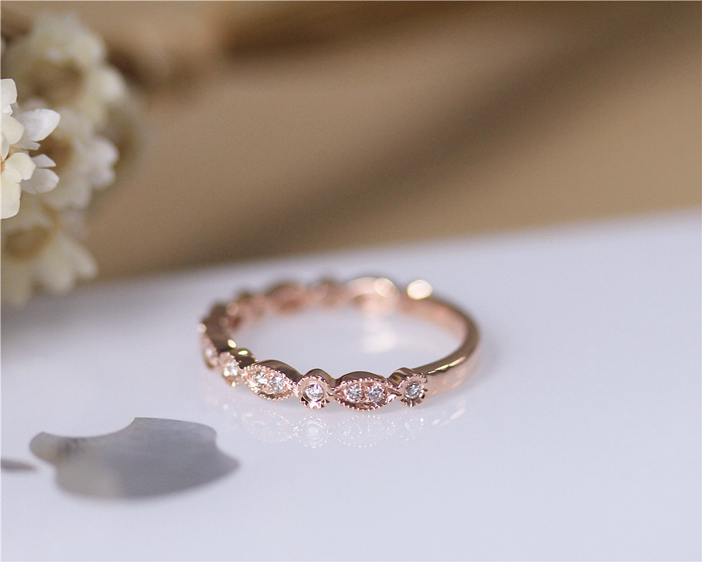 Blue Nile Rose Gold Milgrain Wedding Band Blue Nile Rose Gold Ring